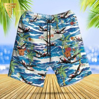 Us Coast Guard Hc-130 Hercules All Over Print Hawaiian Shirts And Beach Shorts - Hot Sale 2025