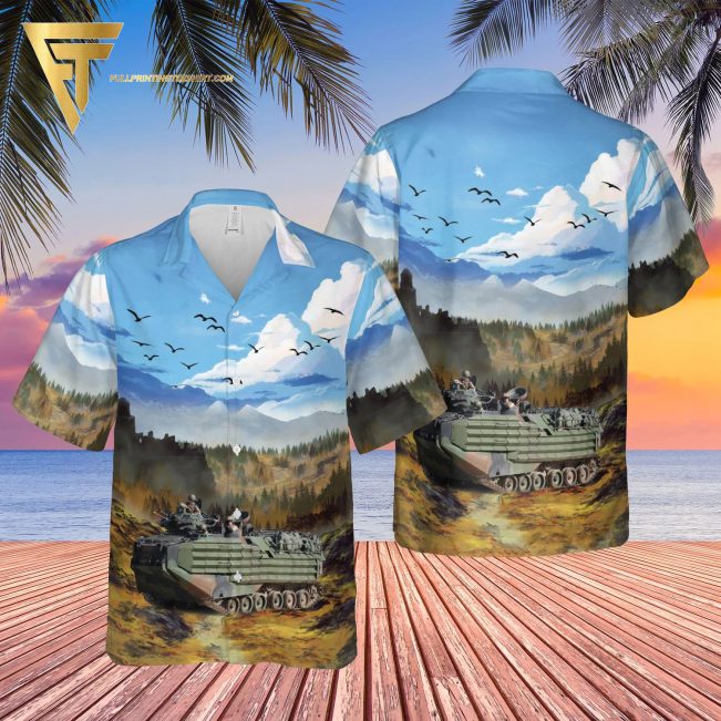 Us Marines Corps Assault Amphibious Vehicle All Over Print Hawaiian Shirts And Beach Shorts - Hot Sale 2025