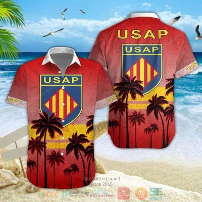 Usa Perpignan Palm Tree Hawaiian Shirt, Shorts - Hot Sale 2025