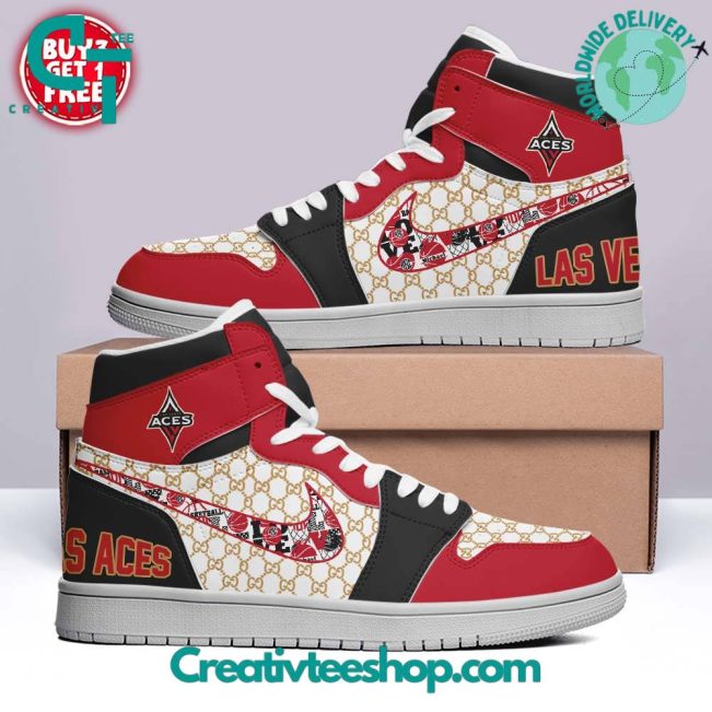 Las Vegas Aces x Gucci Air Jordan 1 Sneaker - soulcals.com