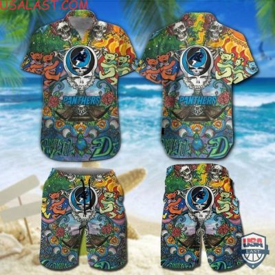 Nfl Carolina Panthers Grateful Dead Bears Hawaiian Shirt And Shorts - Hot Sale 2025