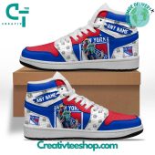 NHL New York Rangers Special Team Mascot Design Air Jordan 1 Sneaker - soulcals.com