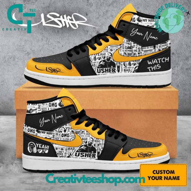 Usher Watch This Signature Air Jordan 1 Sneaker - soulcals.com