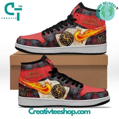 Game Of Thrones House Targaryen Air Jordan 1 Sneaker - soulcals.com