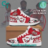 CFL Calgary Stampeders Personalized Air Jordan 1 Sneaker - soulcals.com