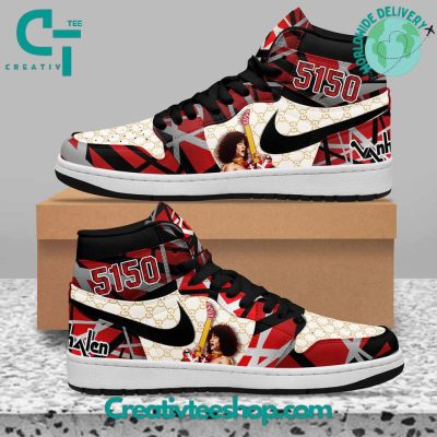 Van Halen 5150 x Gucci Air Jordan 1 Sneaker - soulcals.com