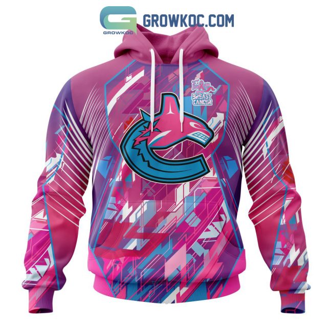 Vancouver Canucks NHL Special Design I Pink I Can! Fearless Again Breast Cancer Hoodie T Shirt