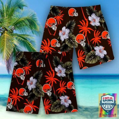 Cleveland Browns Nfl Hawaiian Shirt Beach Short - Hot Sale 2025