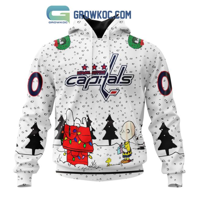 Washington Capitals NHL Mix Snoopy Peanuts Christmas Personalized Hoodie T Shirt