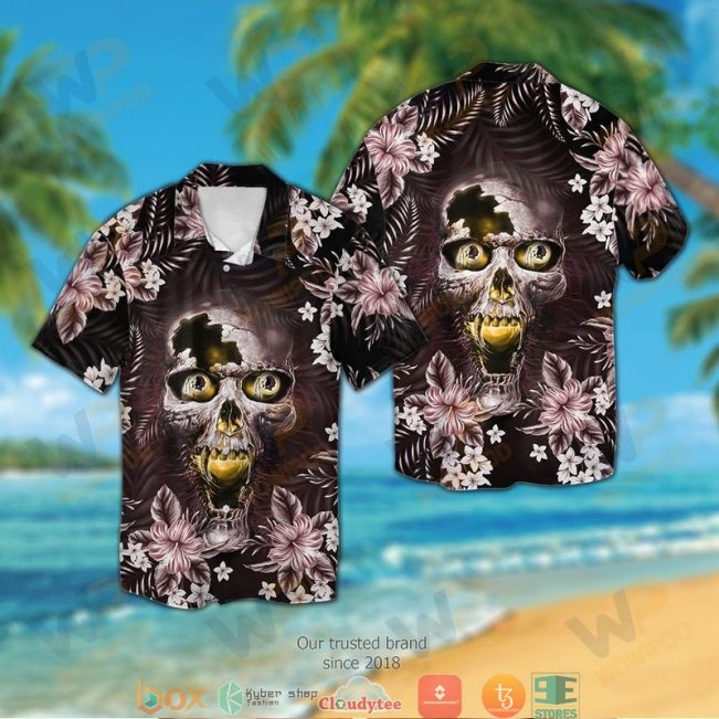 Washington Redskins 3D Illusion Skull Hawaiian Shirt, Short - Hot Sale 2025
