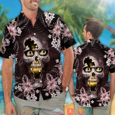 Washington Redskins 3D Illusion Skull Hawaiian Shirt, Short - Hot Sale 2025