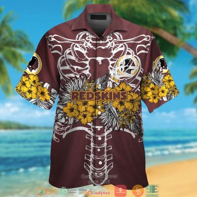 Washington Redskins Backbone Hibiscus Hawaiian Shirt, Short - Hot Sale 2025