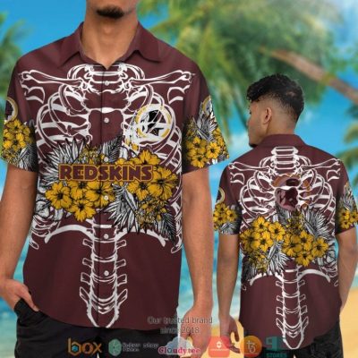 Washington Redskins Backbone Hibiscus Hawaiian Shirt, Short - Hot Sale 2025