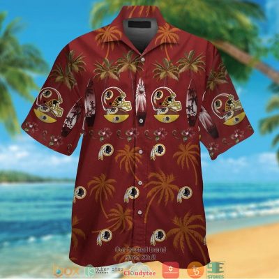 Washington Redskins Coconut Pattern Hawaiian Shirt, Short - Hot Sale 2025