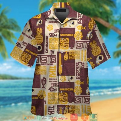 Washington Redskins Fish Pineapple Pattern Hawaiian Shirt, Short - Hot Sale 2025