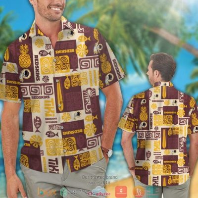 Washington Redskins Fish Pineapple Pattern Hawaiian Shirt, Short - Hot Sale 2025