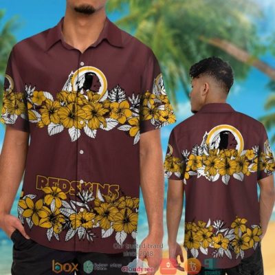 Washington Redskins Hibiscus Flower Line Hawaiian Shirt, Short - Hot Sale 2025