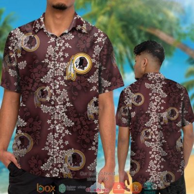 Washington Redskins Hibiscus Flowers Pattern Hawaiian Shirt, Short - Hot Sale 2025