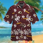 Washington Redskins Hibiscus Pattern Hawaiian Shirt Short.jpg - demo10