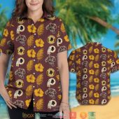 Washington Redskins Leaf Hibiscus Pattern Hawaiian Shirt Short 1 2 768x768 1.jpg - demo10
