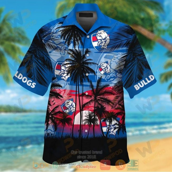 Western Bulldogs Hawaiian Shirt And Shorts - Hot Sale 2025