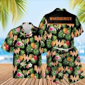 Whataburger Black Hawaiian Shirt Short.jpg - demo10