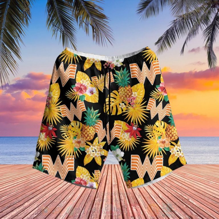 Whataburger Fast Food Lovers Black-Yellow Hawaiian Shirt, Short - Hot Sale 2025 Whataburger Fast Food Lovers Black-Yellow Hawaiian Shirt, Short - Hot Sale 2025