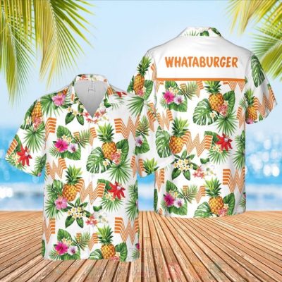 Whataburger Fast Food Lovers White Hawaiian Shirt, Short - Hot Sale 2025