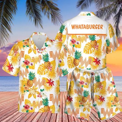 Whataburger Pineapple Yellow Hawaiian Shirt, Short - Hot Sale 2025