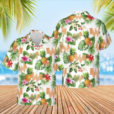 Whataburger White Hawaiian Shirt, Short - Hot Sale 2025