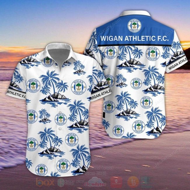 Wigan Athletic Hawaiian Shirt, Short - Hot Sale 2025