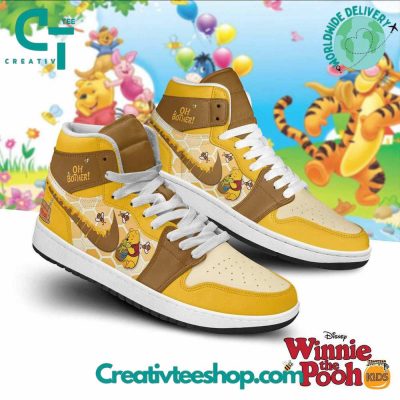 Winnie the Pooh Oh Brother! Honey Air Jordan 1 Sneaker - soulcals.com