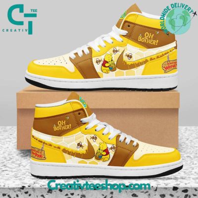 Winnie the Pooh Oh Brother! Honey Air Jordan 1 Sneaker - soulcals.com
