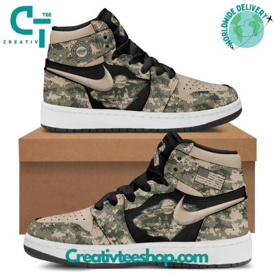 Minnesota Wild x 2024 Military Appreciation Night Air Jordan 1 Sneaker - soulcals.com