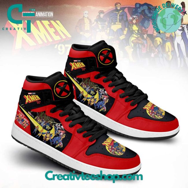 X-Men 97 Xavier Institute Air Jordan 1 Sneakers - soulcals.com