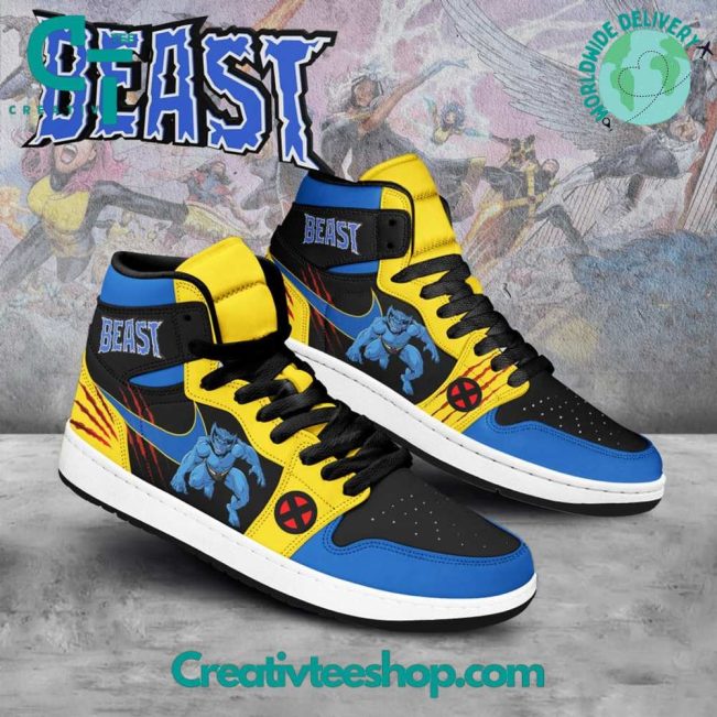 X-Men Beast Air Jordan 1 Sneakers - soulcals.com