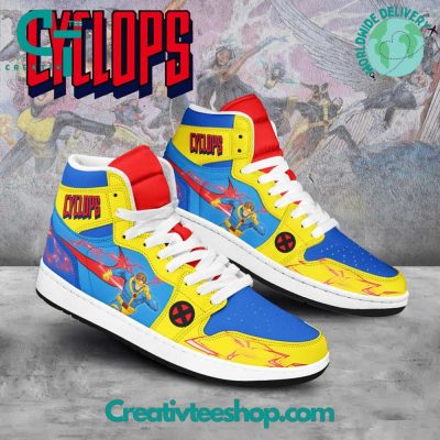 X-Men Cyclops Air Jordan 1 Sneakers - soulcals.com