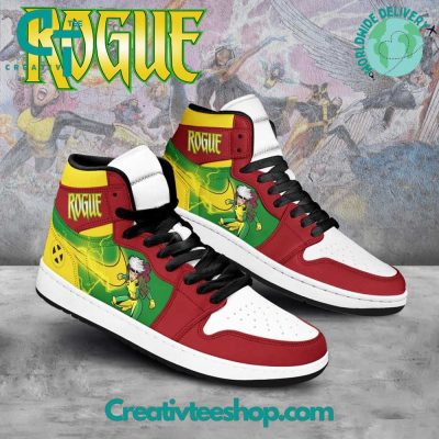 X-Men Rogue Air Jordan 1 Sneakers - soulcals.com