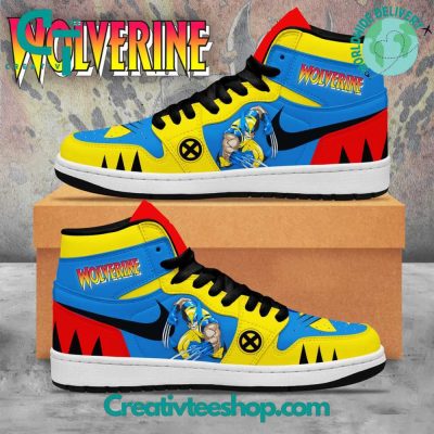 X-Men Wolverines Air Jordan 1 Sneakers - soulcals.com