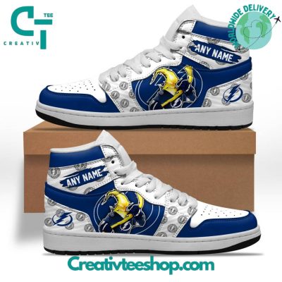 NHL Tampa Bay Lightning Special Team Mascot Design Air Jordan 1 Sneaker - soulcals.com