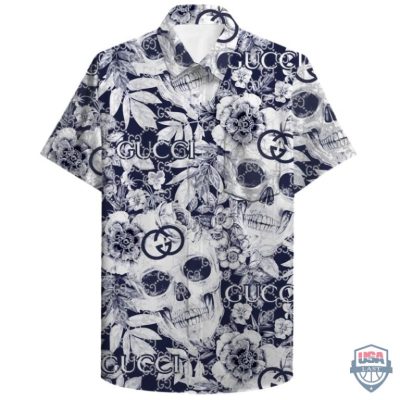 Gucci Skull Hawaiian Shirt Beach Short - Hot Sale 2025