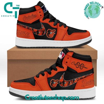 MLB Baltimore Orioles Personalized Air Jordan 1 Sneaker - soulcals.com