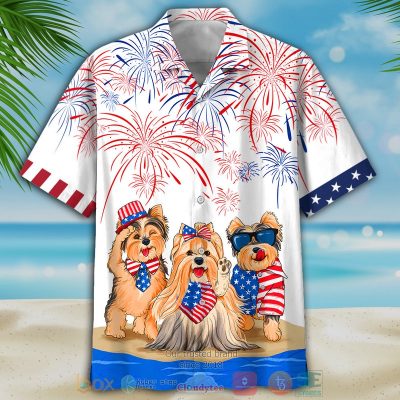 Yorkshire Terrier Independence In Comping Hawaiian Shirt, Shorts - Hot Sale 2025