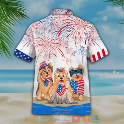 Yorkshire Terrier Independence In Comping Hawaiian Shirt, Shorts - Hot Sale 2025