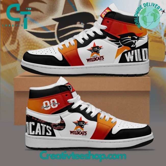 NBL Perth Wildcats Personalized Air Jordan 1 Sneaker - soulcals.com