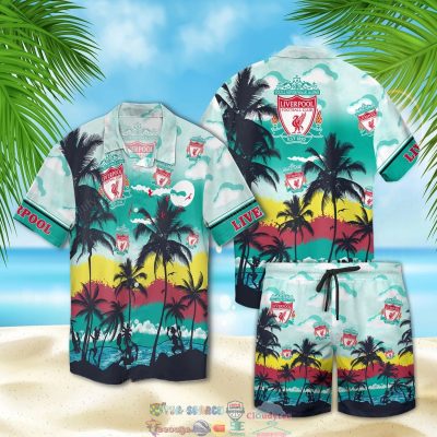 Liverpool Fc Palm Tree Hawaiian Shirt Beach Shorts - Hot Sale 2025