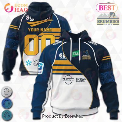 ACT Brumbies Super Rugby Mix Jerseys 2023 Personalized 3D Hoodie -soulcals