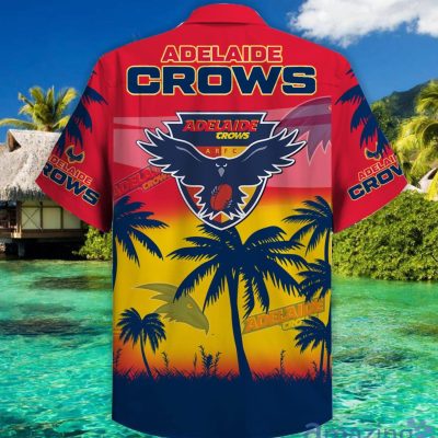 AFL Adelaide Crows Coconut Tree Hawaiian Shirt