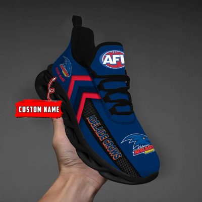 AFL Adelaide Crows Custom Name Blue Max Soul Shoes