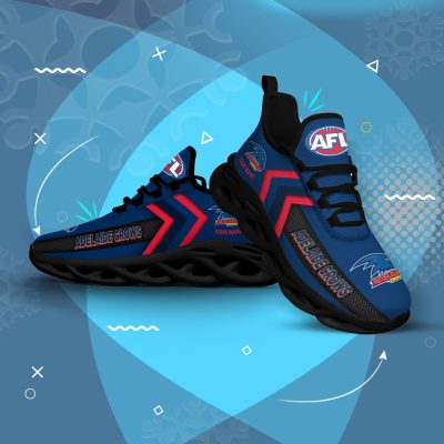 AFL Adelaide Crows Custom Name Blue Max Soul Shoes